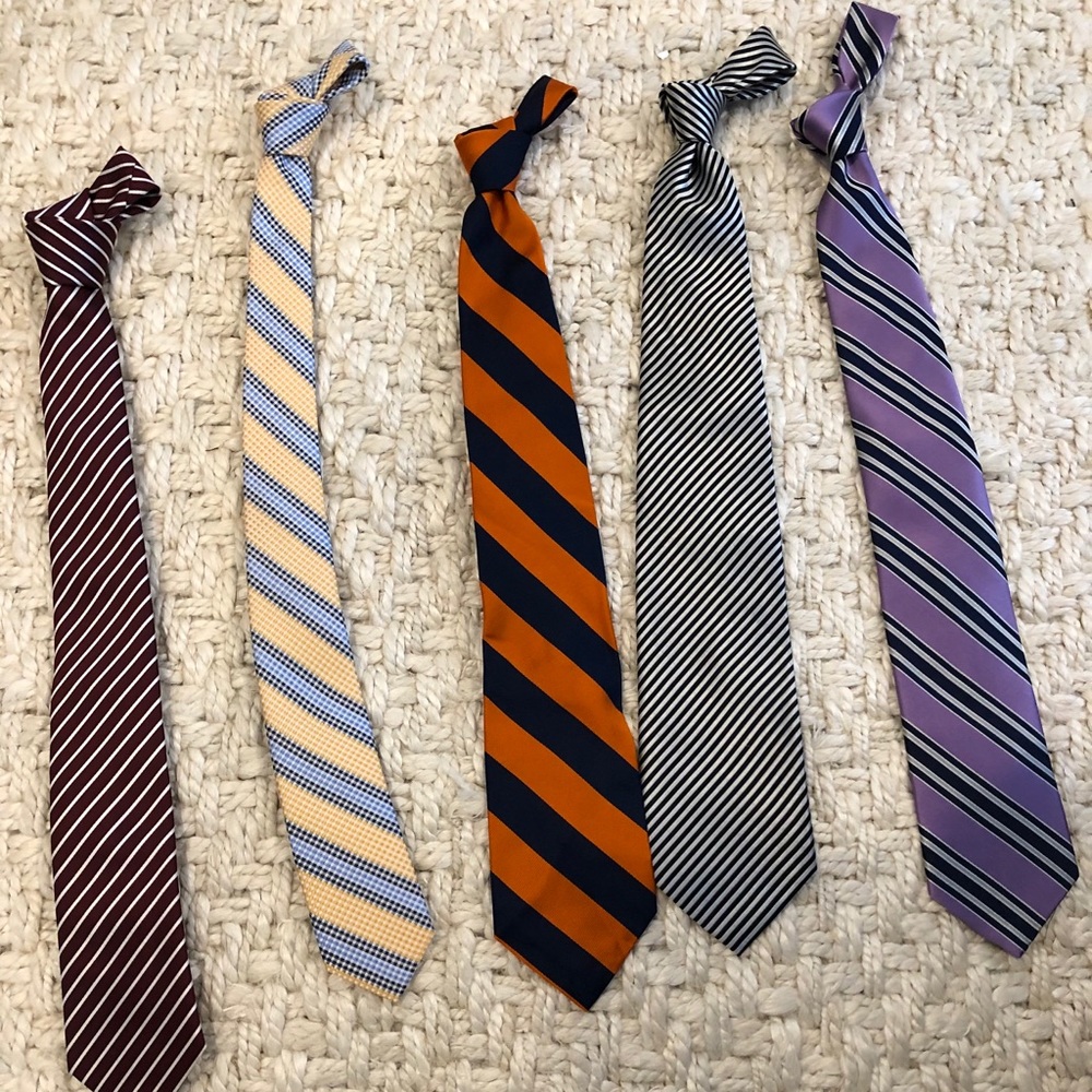Striped ties—Lot of 5